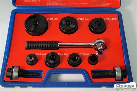 sheet metal hole punch harbor freight|harbor freight knockout punch set.